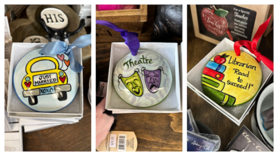 Add a Touch of Whimsy to Your Celebrations with Hand-Painted Ornaments from the Nola Watkins Collection at Witty Wicks!