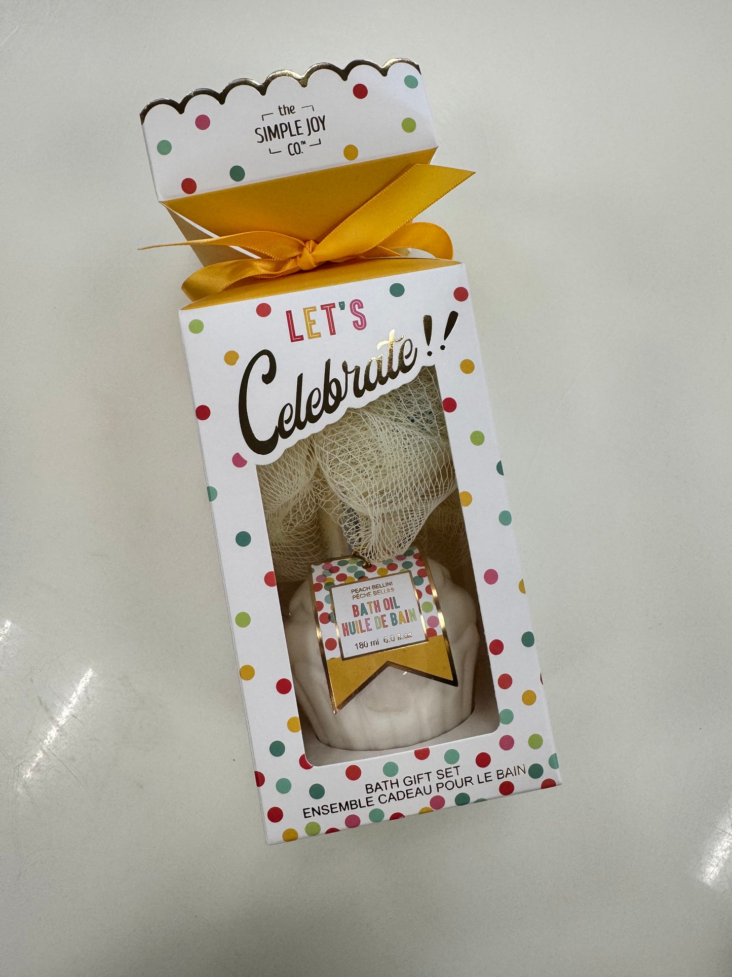 Let's Celebrate Bath Oil & Sponge
