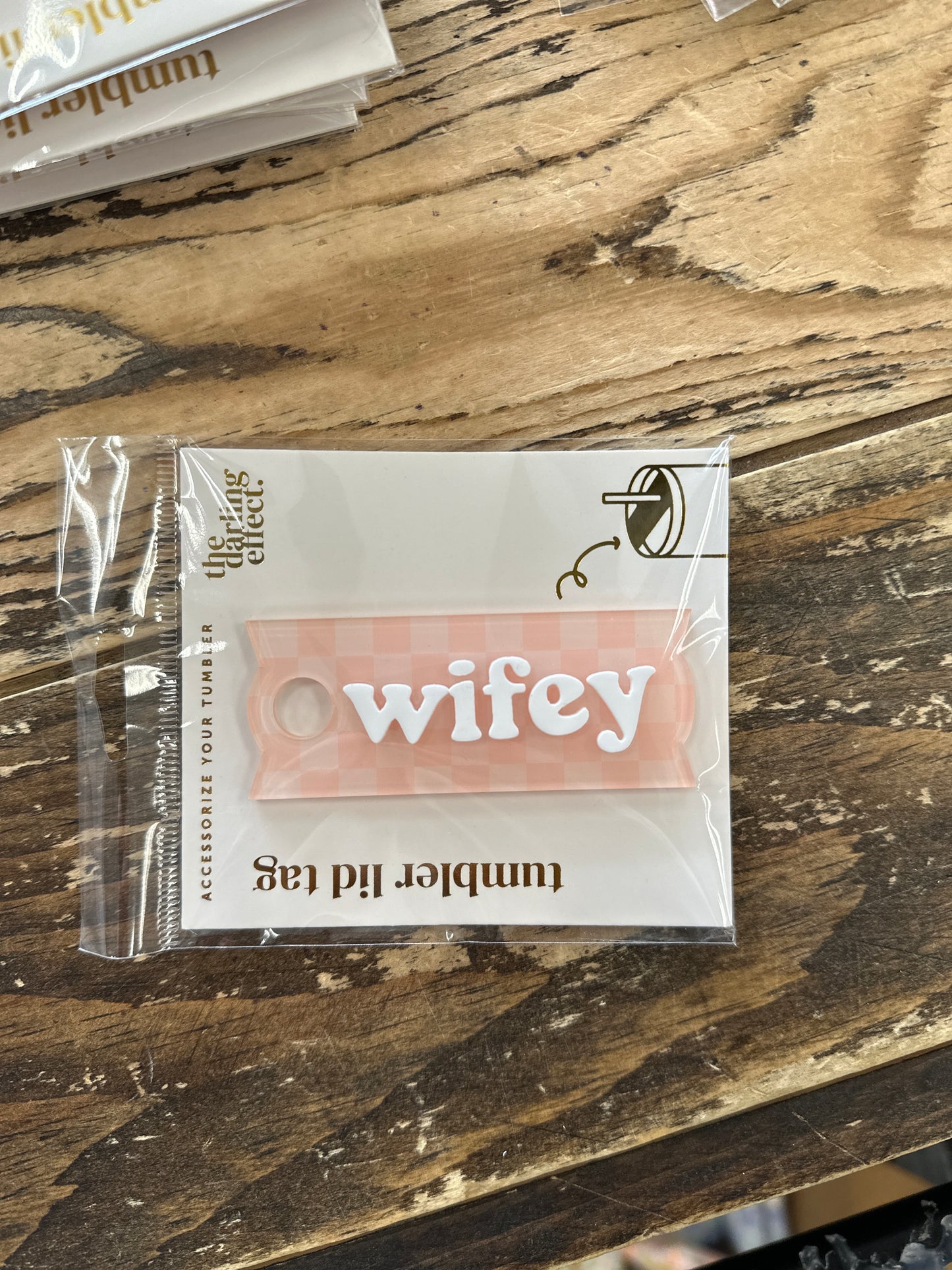 Acrylic Tumbler Lid Tags