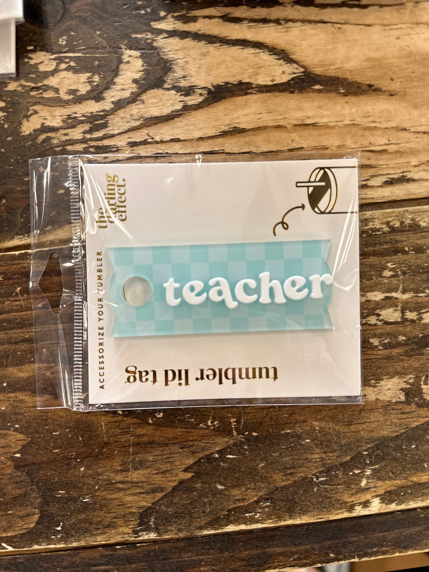 Acrylic Tumbler Lid Tags
