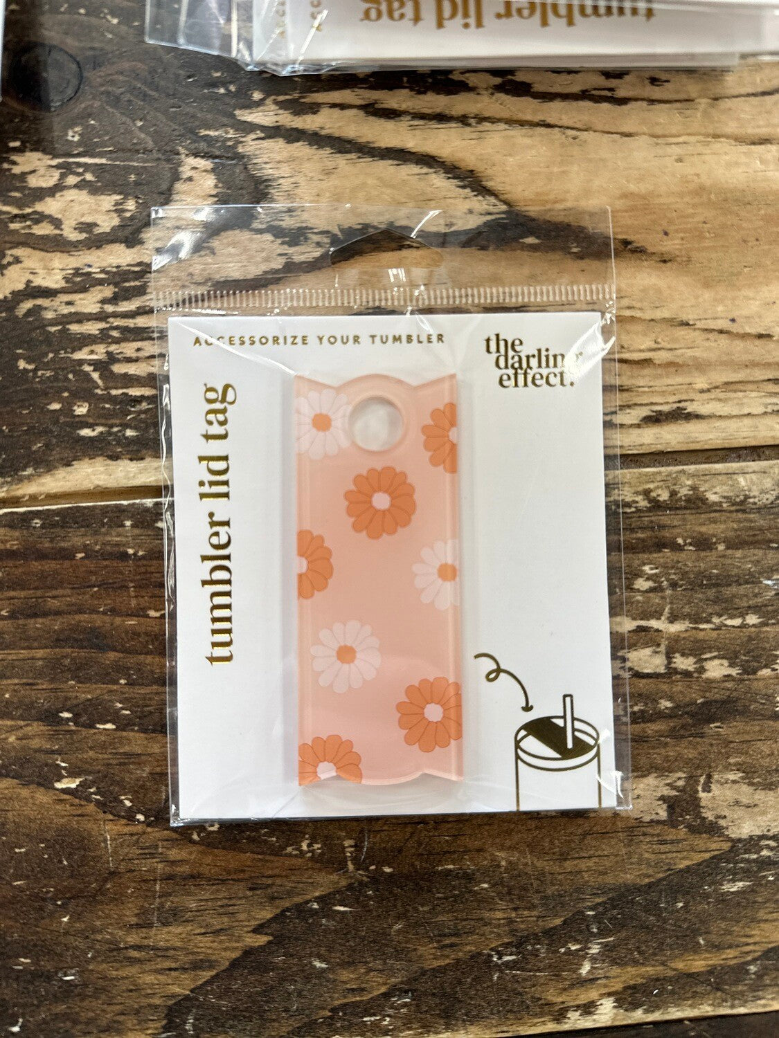 Acrylic Tumbler Lid Tags