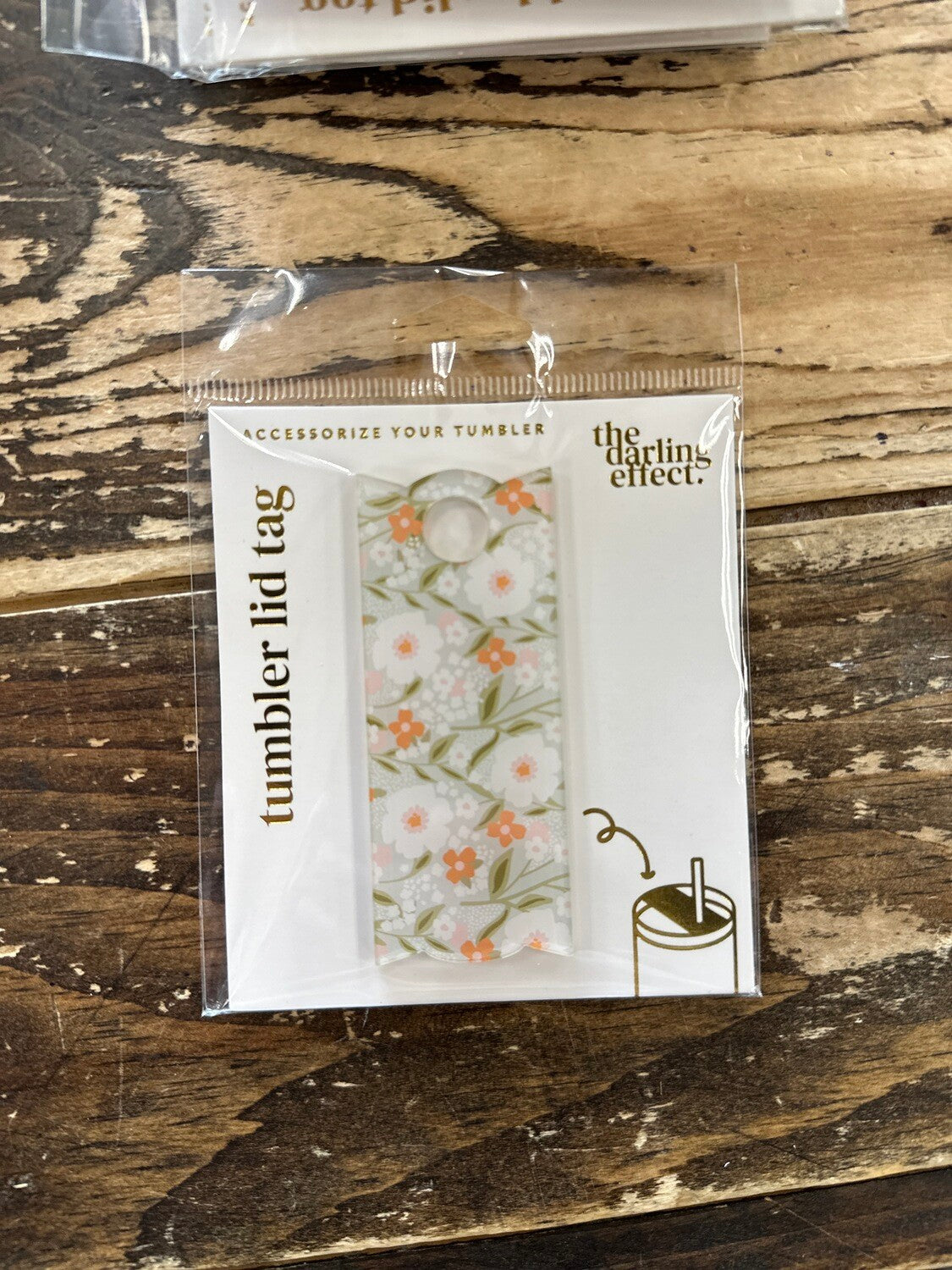 Acrylic Tumbler Lid Tags