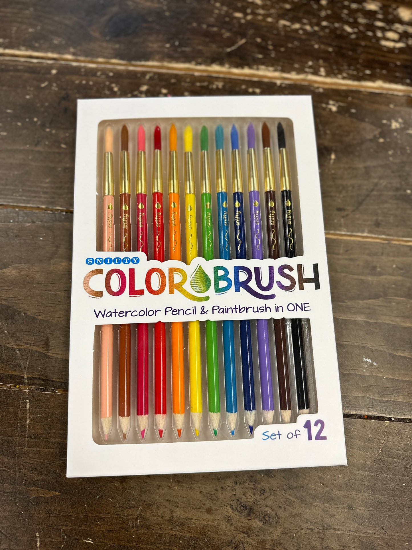 Watercolor Pencil & Paintbrush - Bright or Pastel