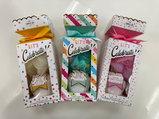 Let's Celebrate Bath Oil & Sponge