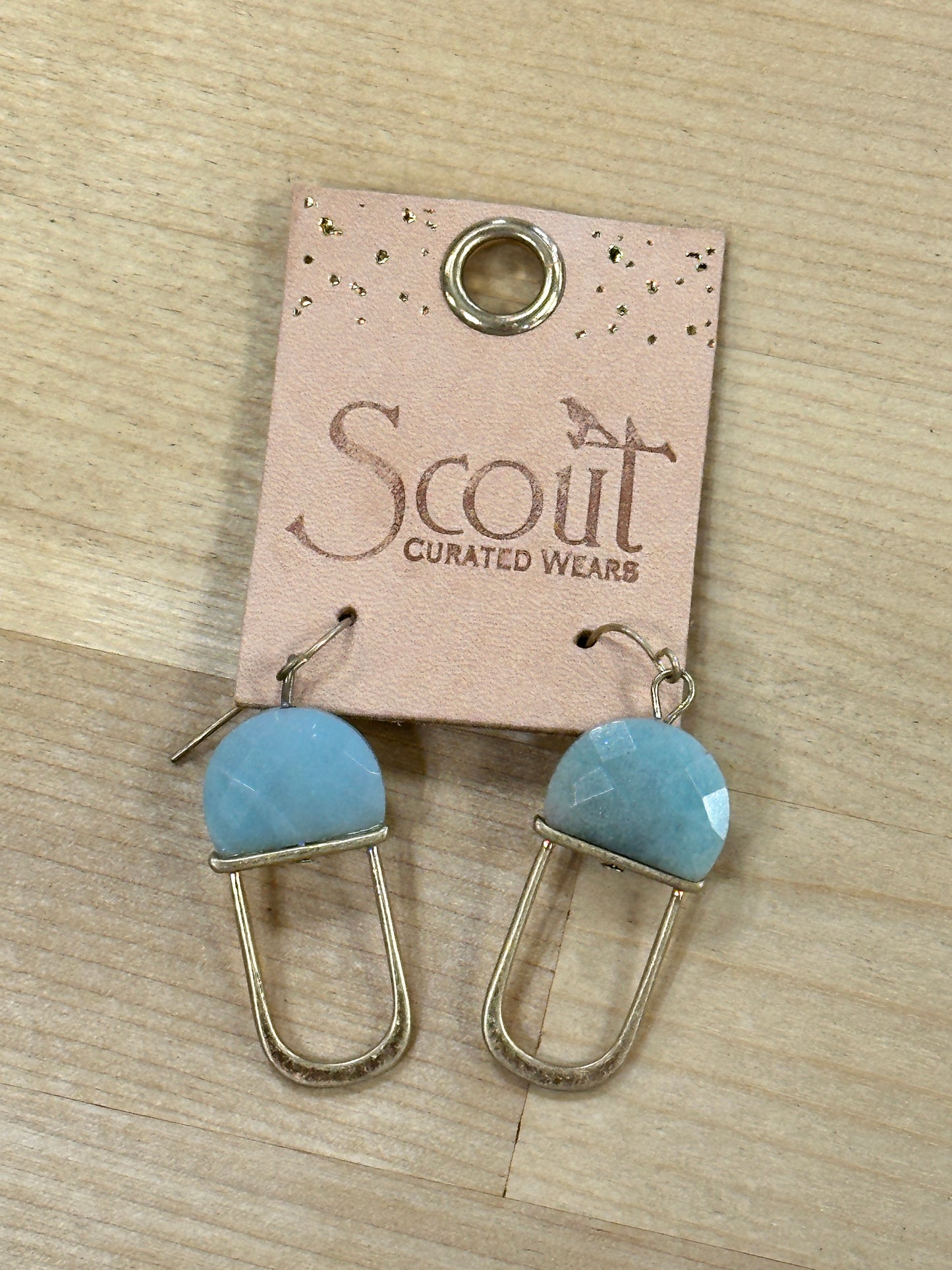 Modern Stone Chandelier Earring