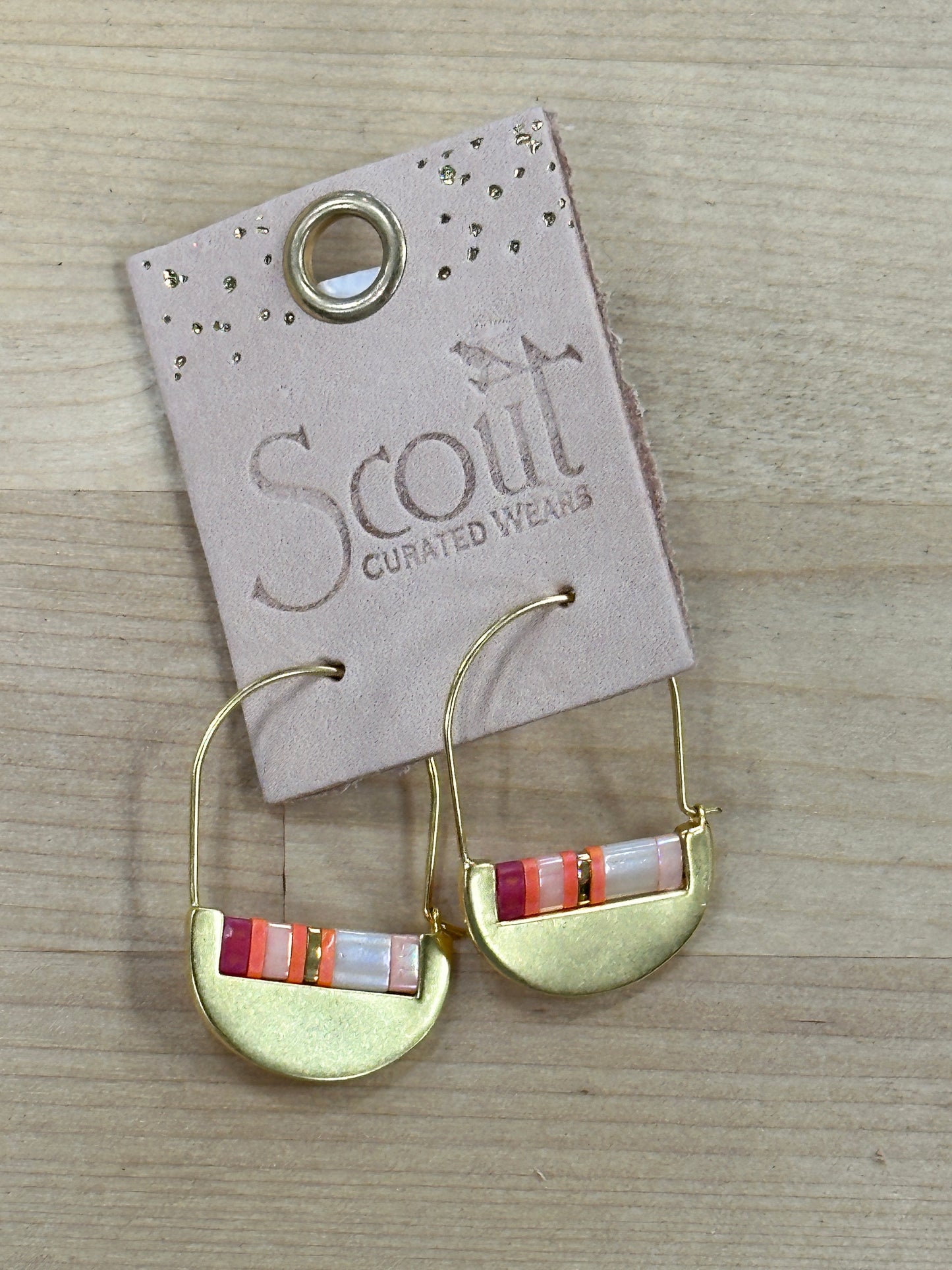 Good Karma Crescent Hoop Earrings