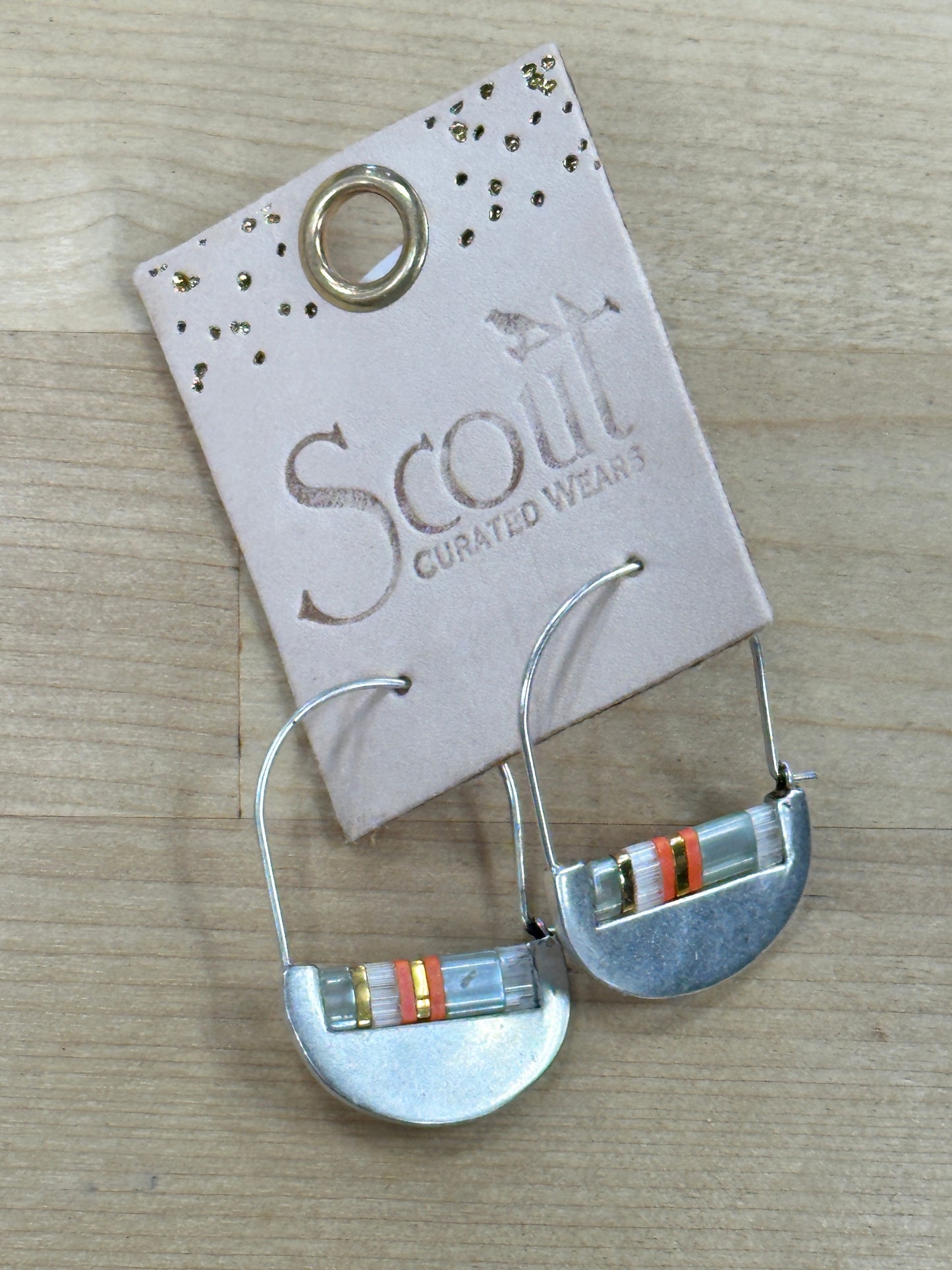 Good Karma Crescent Hoop Earrings