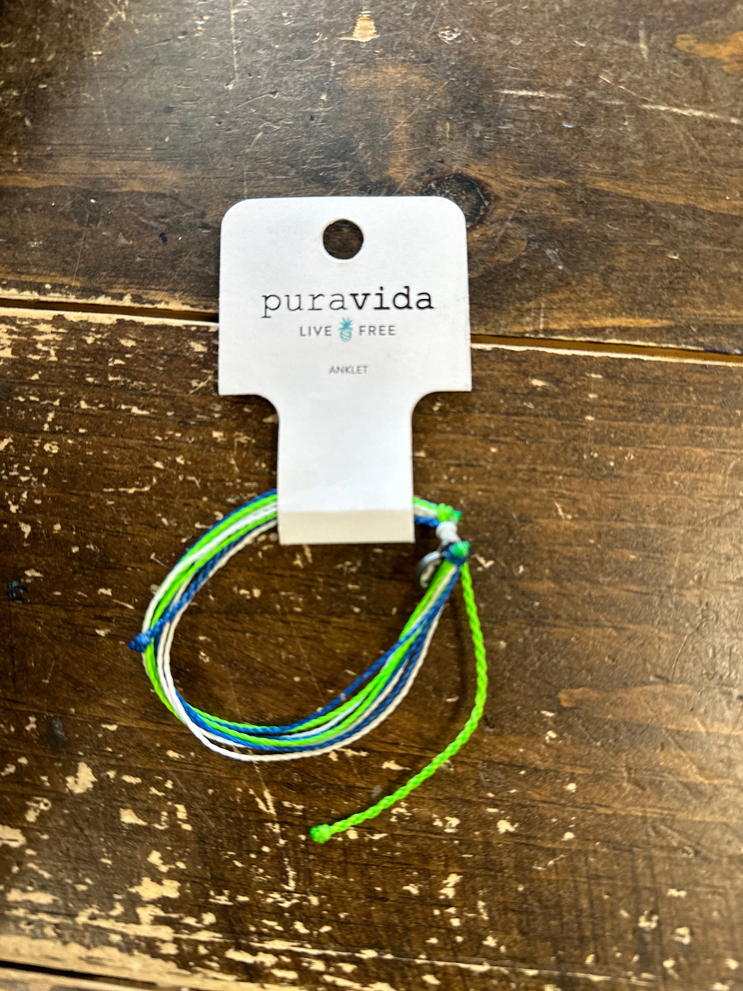 Multi-Strand Green Anklet