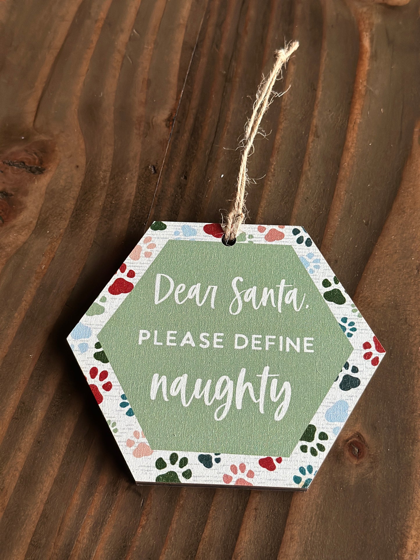 Wooden Pet Christmas Ornaments