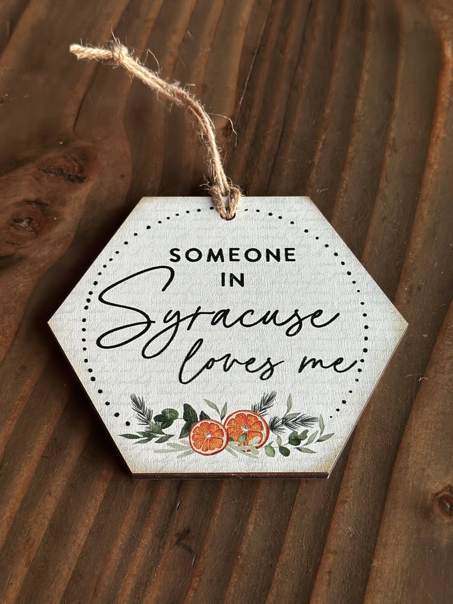 Syracuse Sweet Oranges Christmas Ornaments