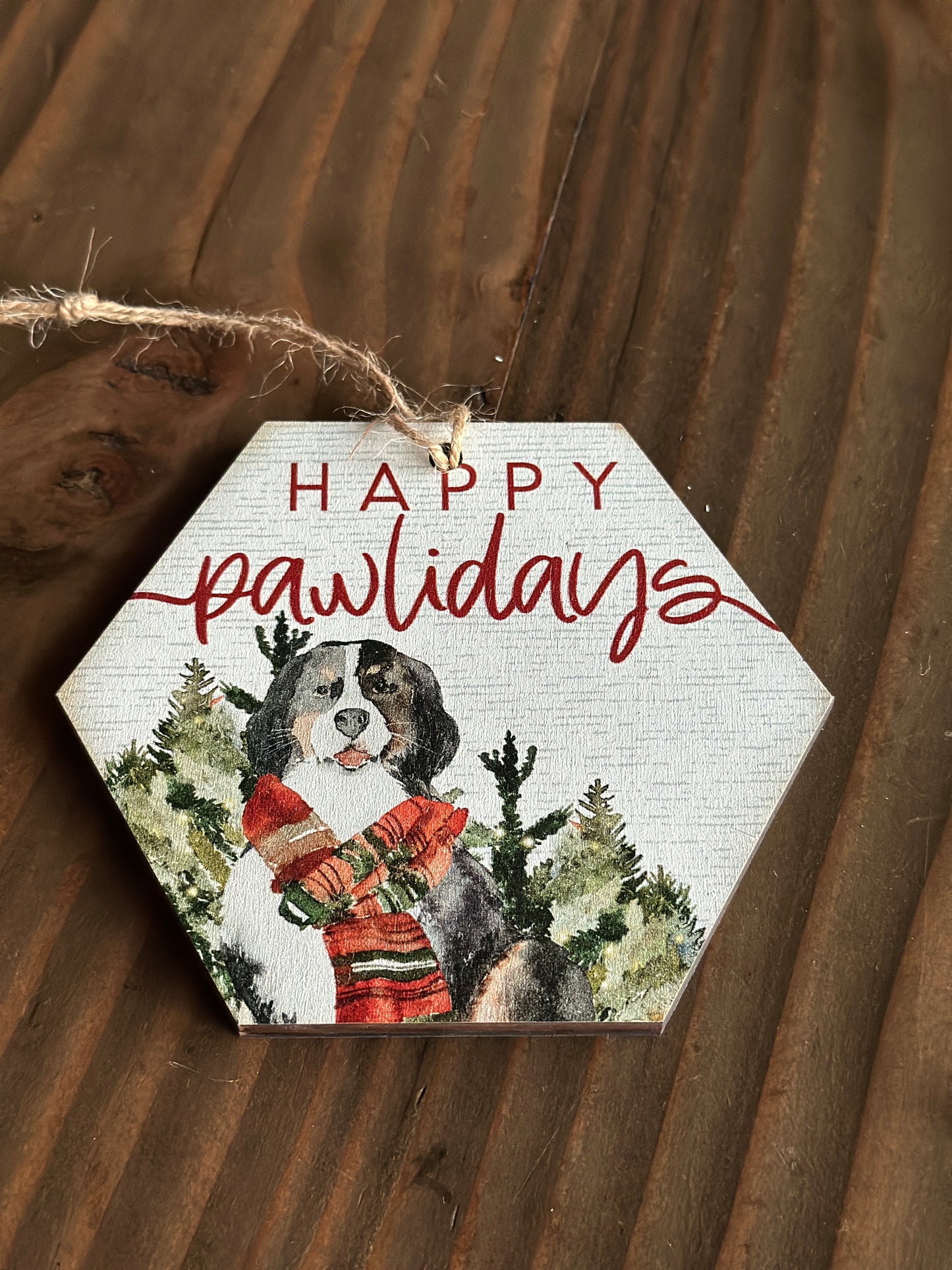 Wooden Pet Christmas Ornaments