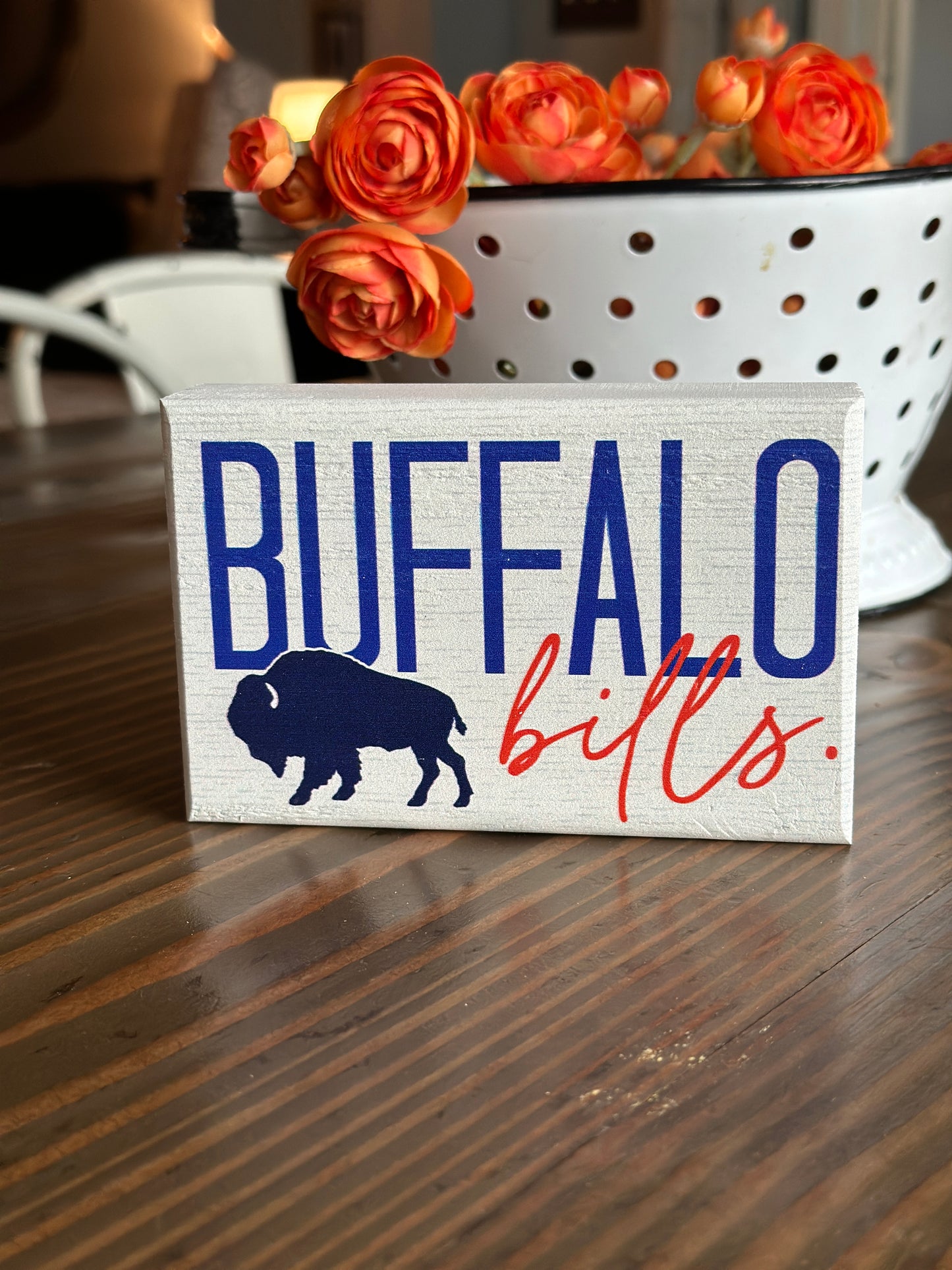 Buffalo Bills Inspired Block Signs
