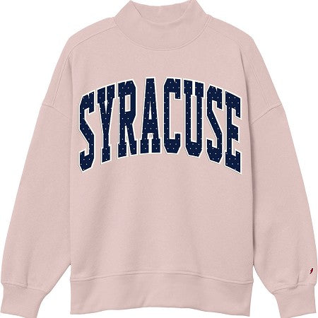 Dusty Rose Syracuse Mock Neck