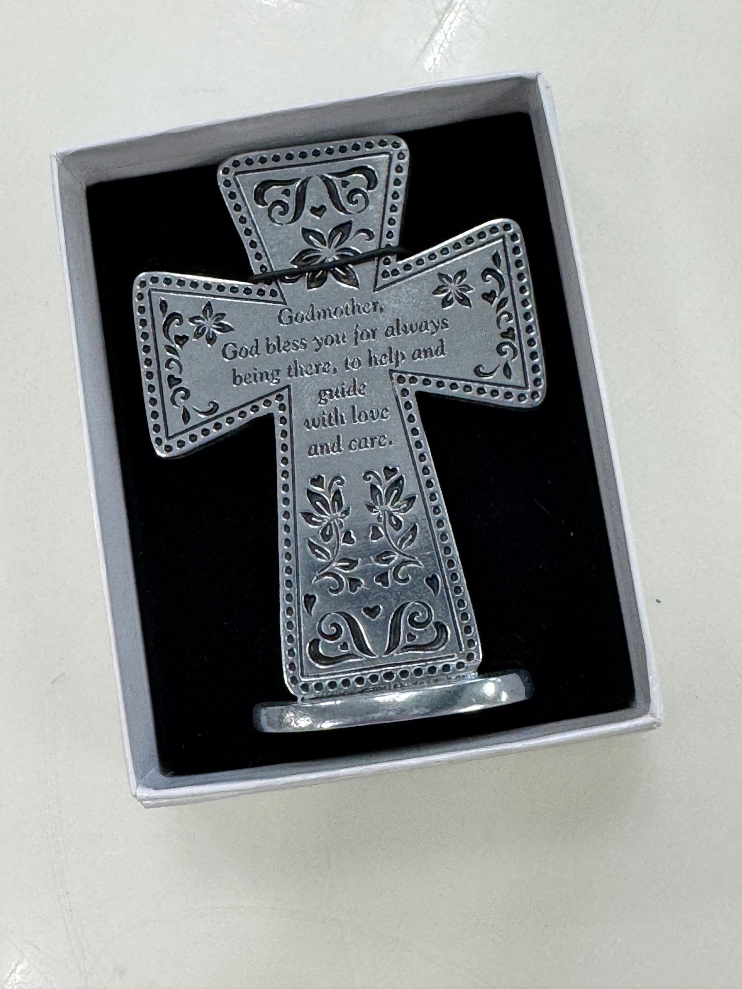 Godmother 3" Cross With Message