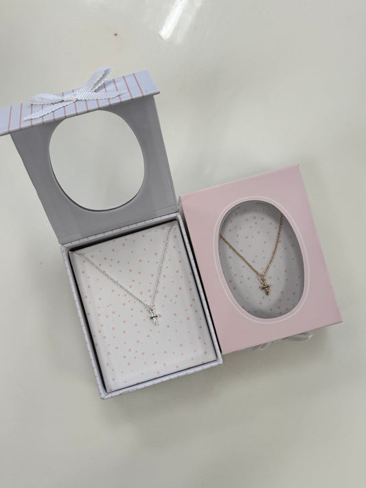 Boxed Cross Necklace