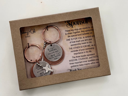 Lead Me Sponsor Keychain Set
