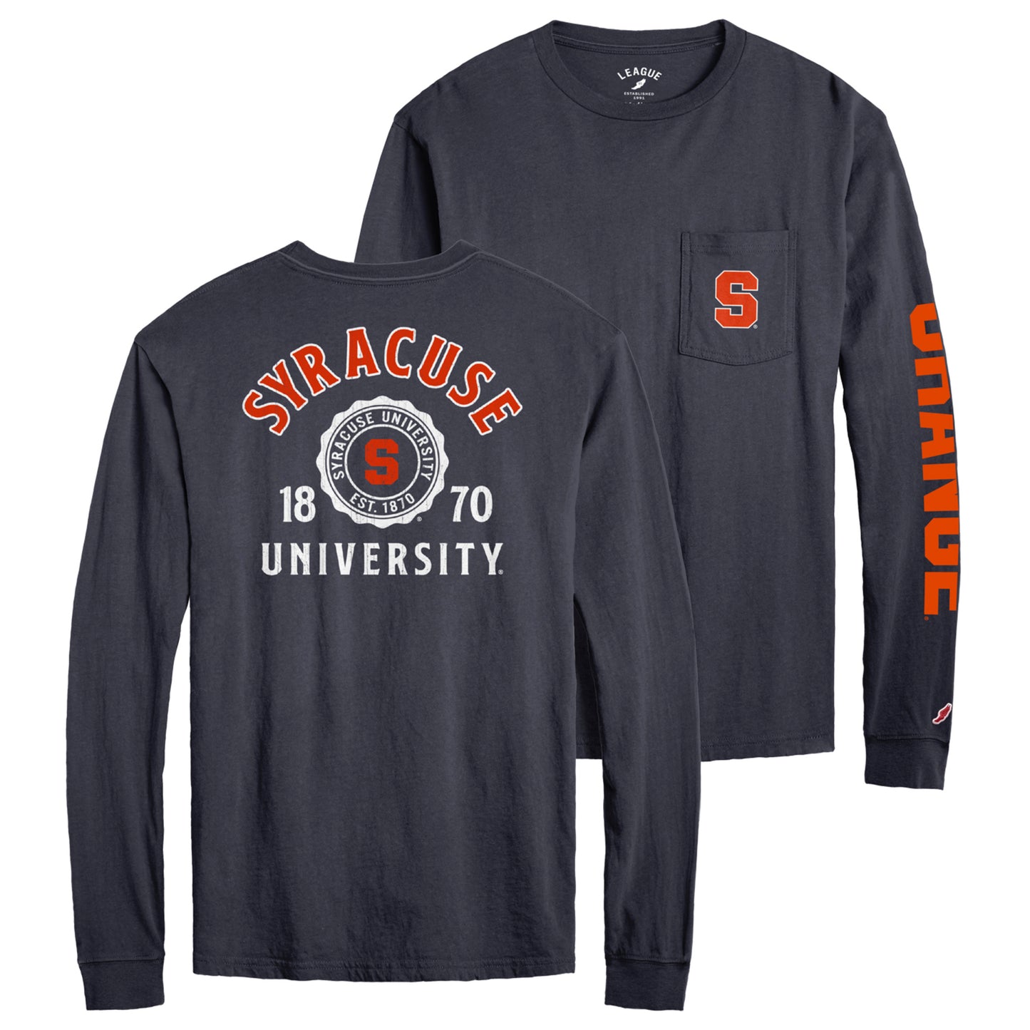Navy Syracuse Orange Long Sleeve