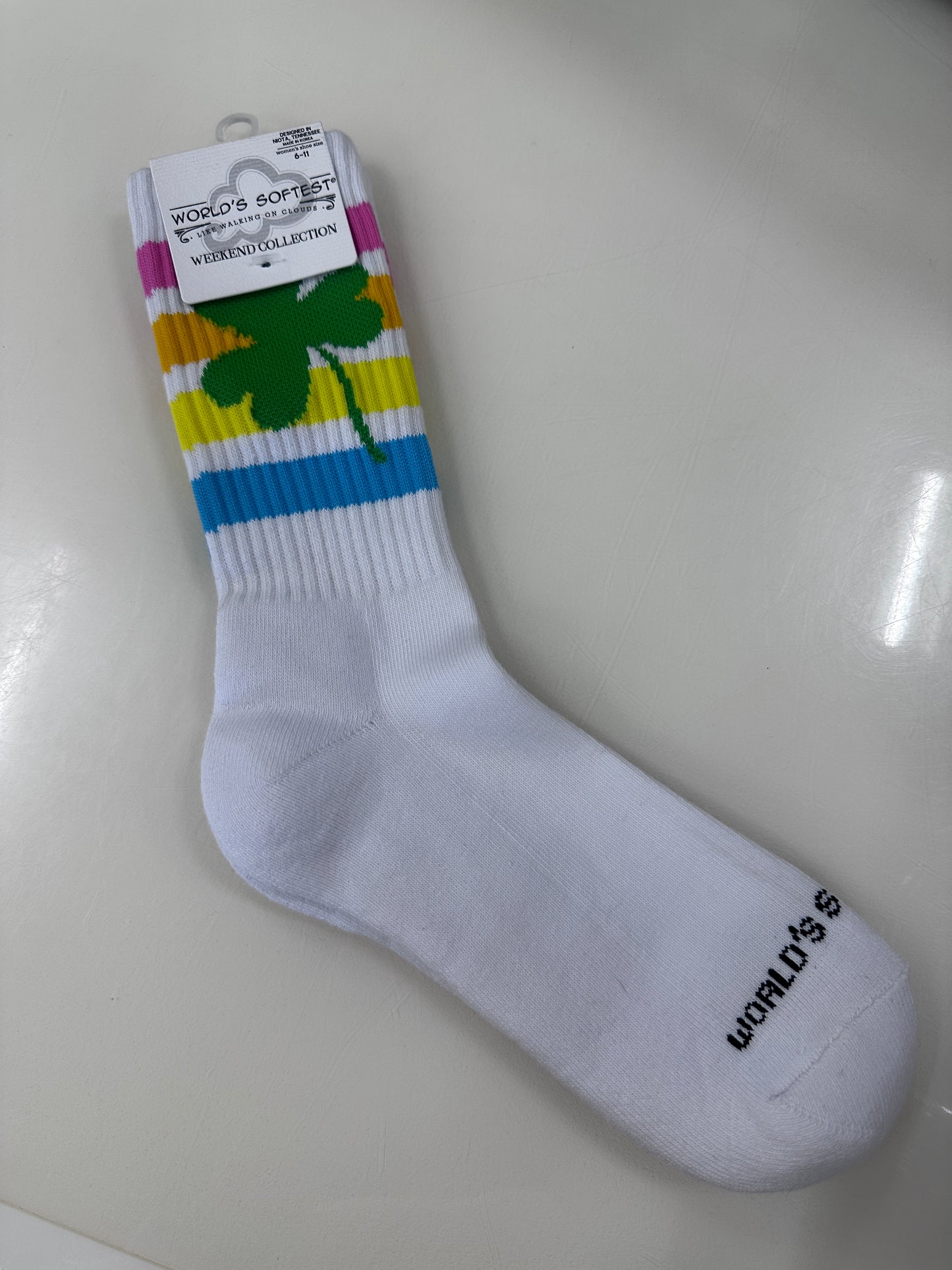 Shamrock Stripe Athletic Socks