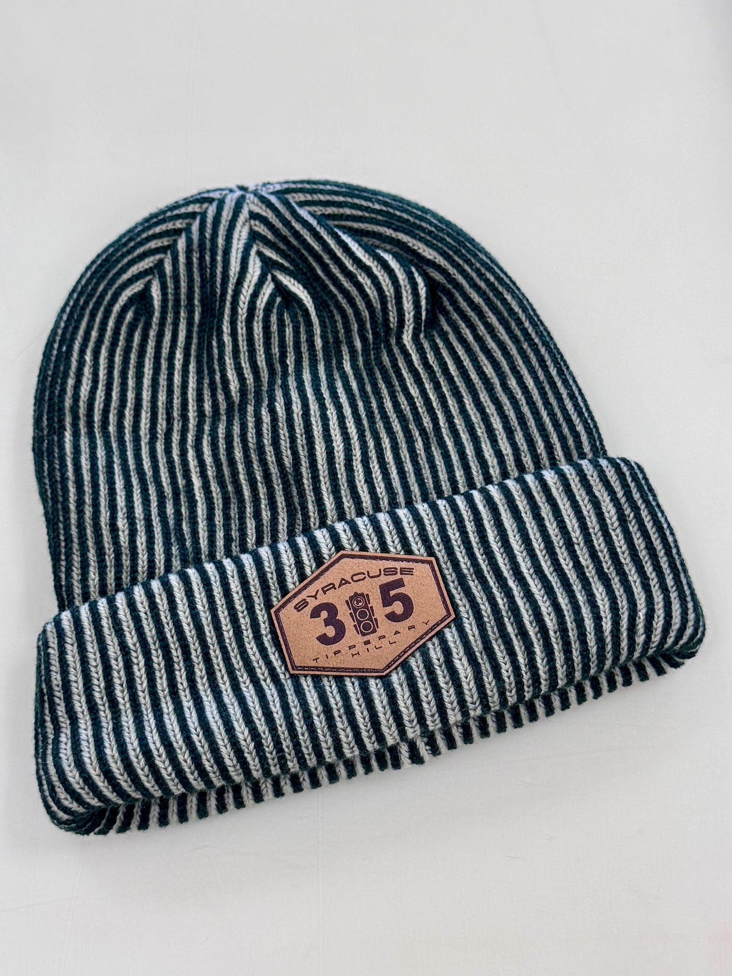 White/Green Striped 315 Tipp Hill Hat
