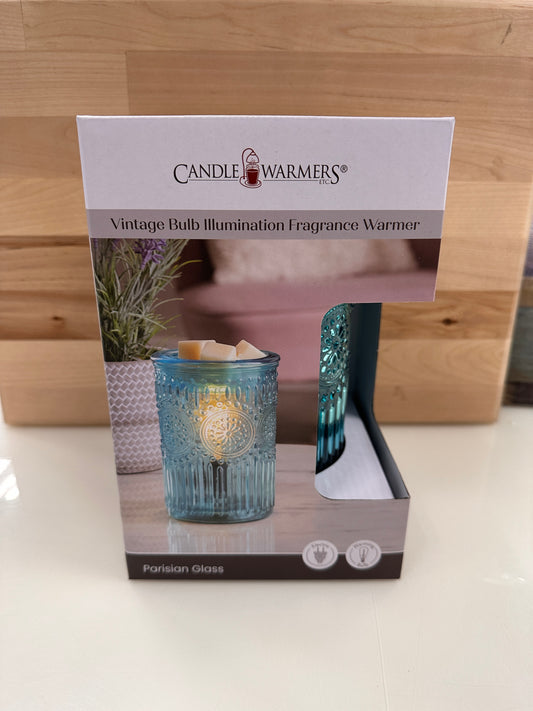 Parisian Glass Vintage Bulb Illumination Fragrance Warmer
