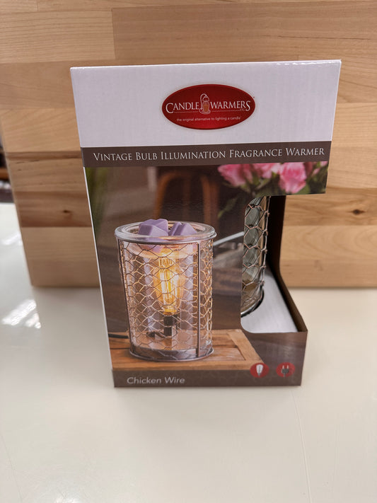 Chicken Wire Vintage Bulb Illumination Fragrance Warmer