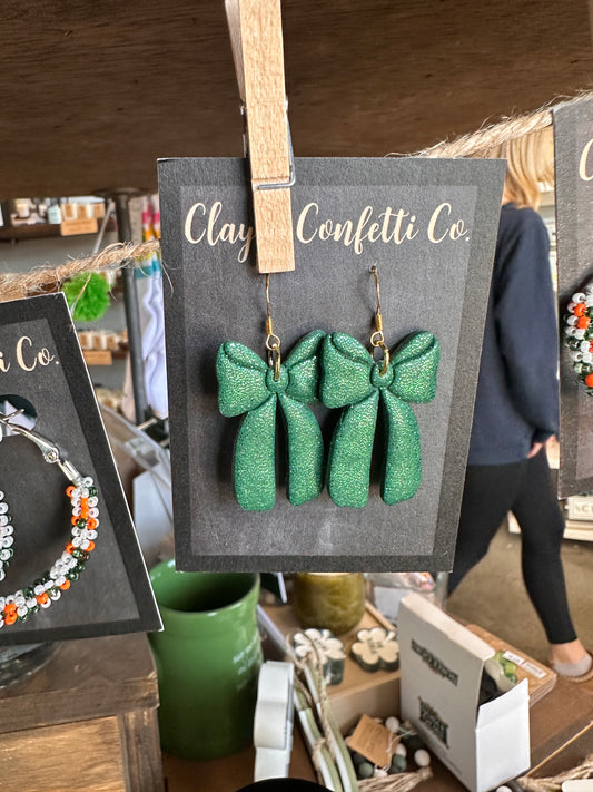 Green Bow Dangle