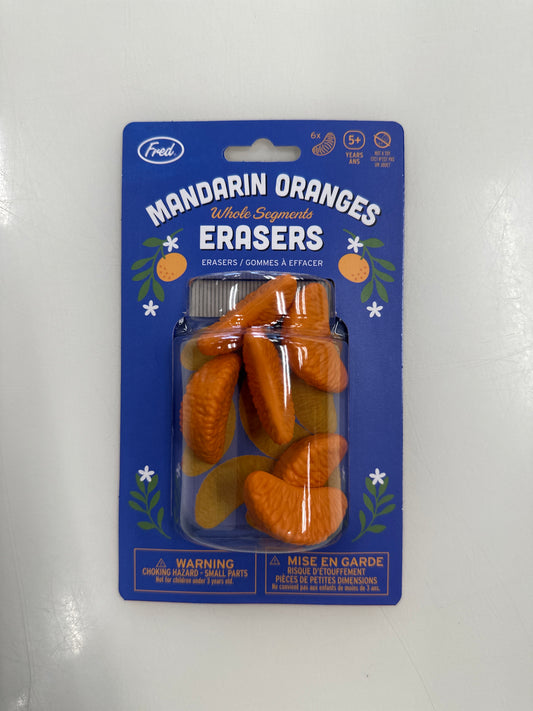 Mandarin Oranges Erasers
