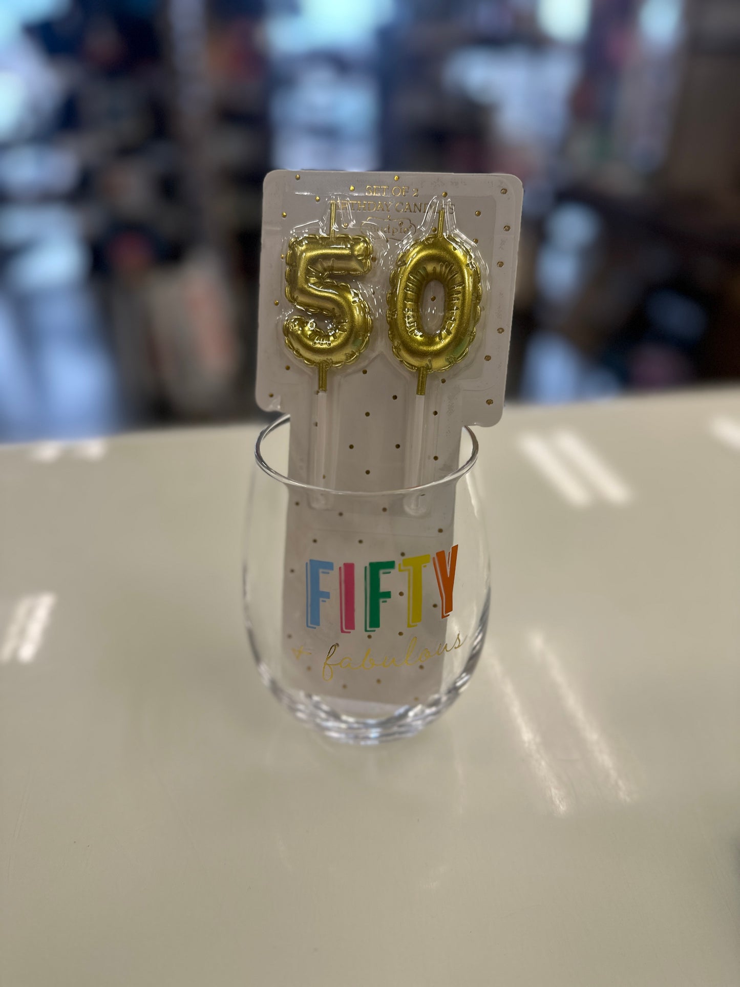 Fifty & Fabulous Wine Glass