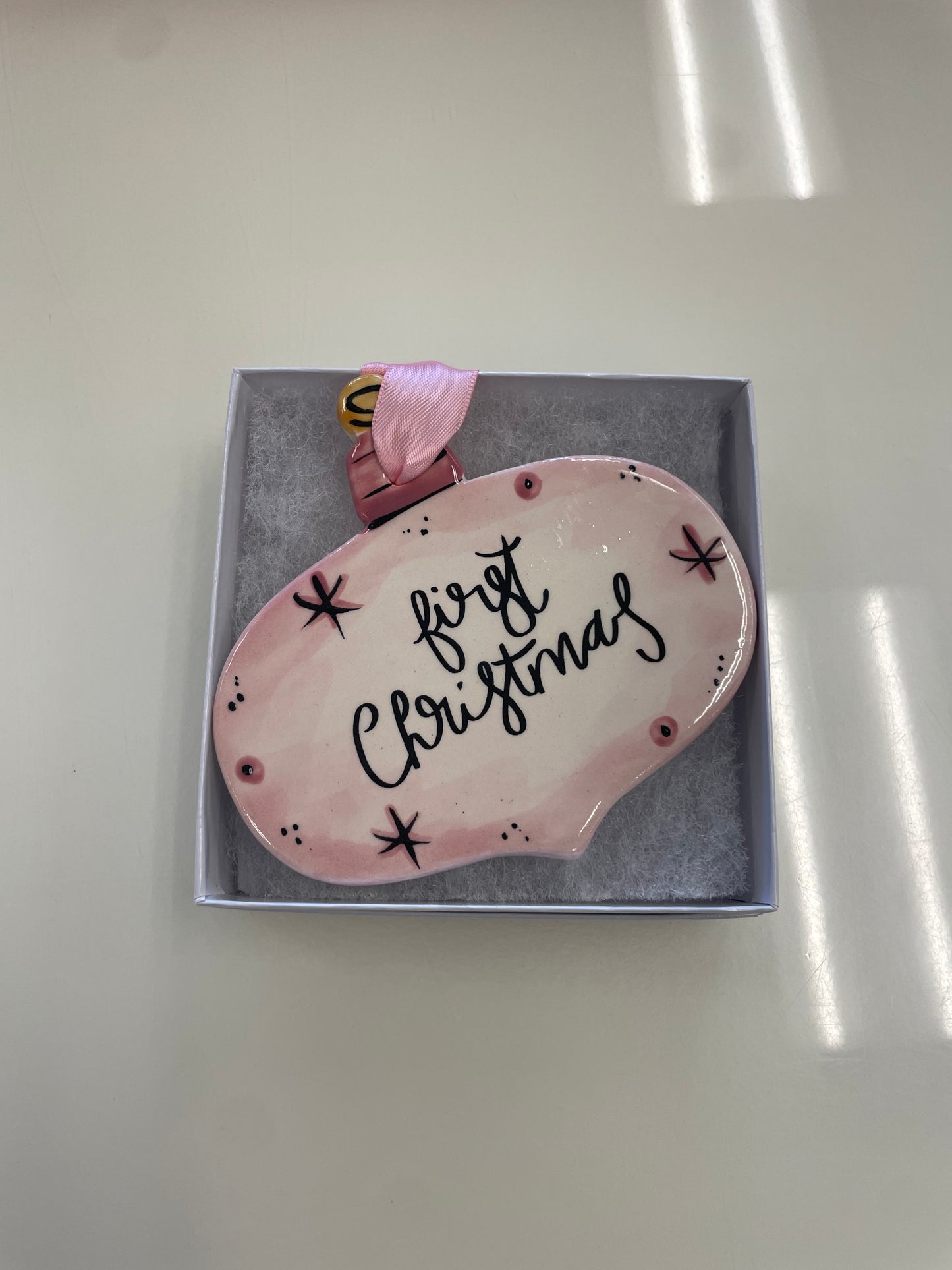 First Christmas Pink