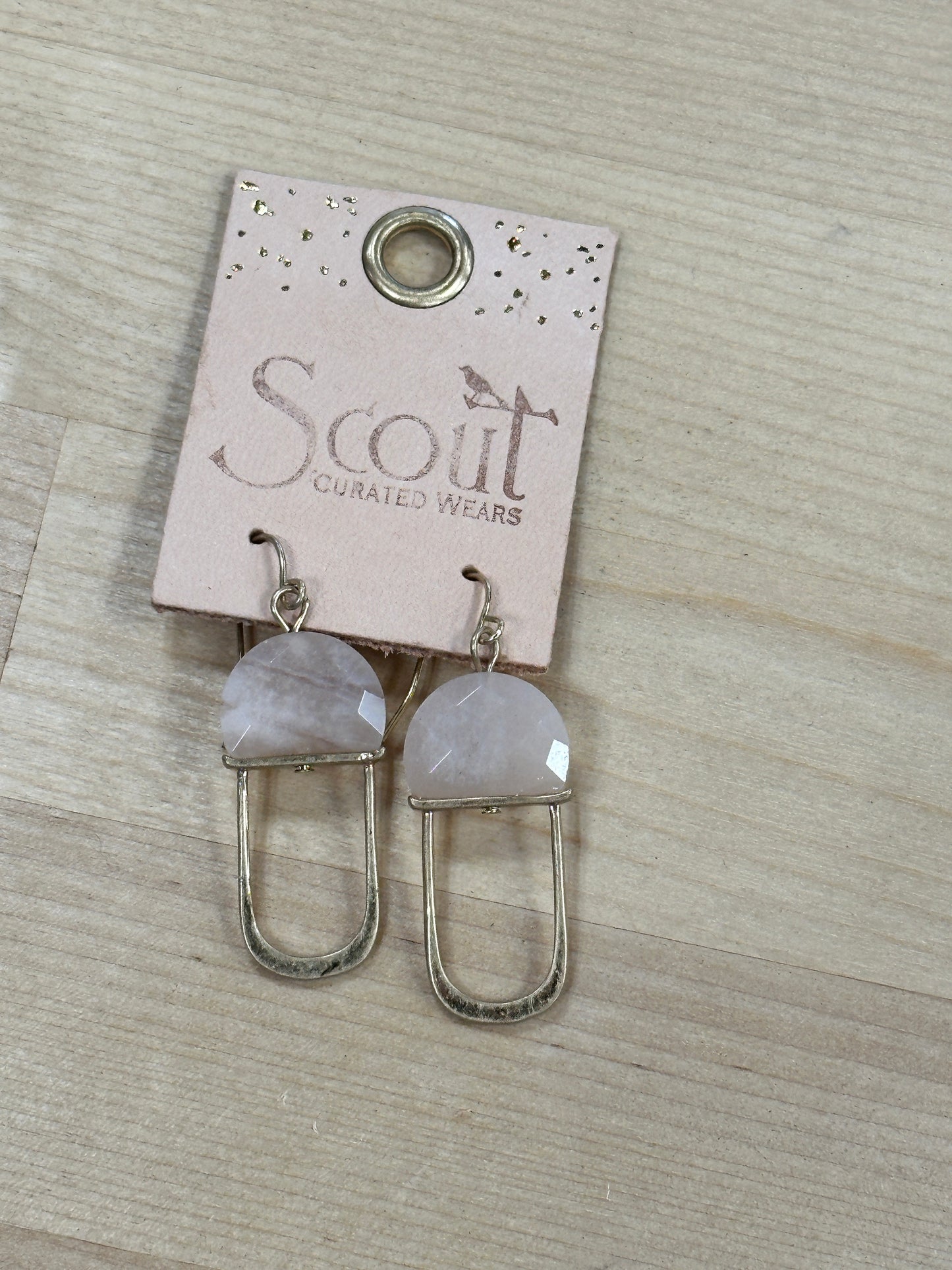 Modern Stone Chandelier Earring