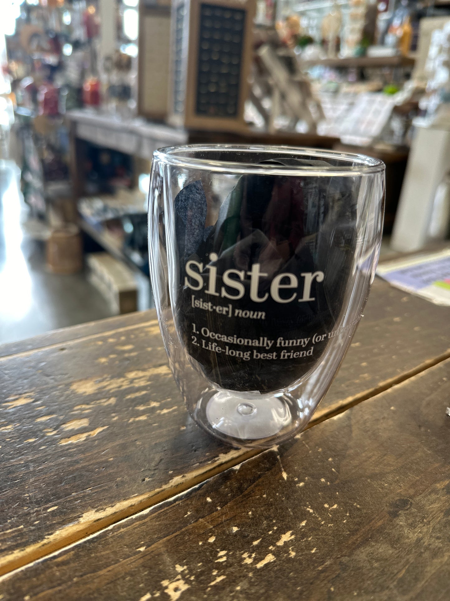 Sister [noun] - Wine Glass