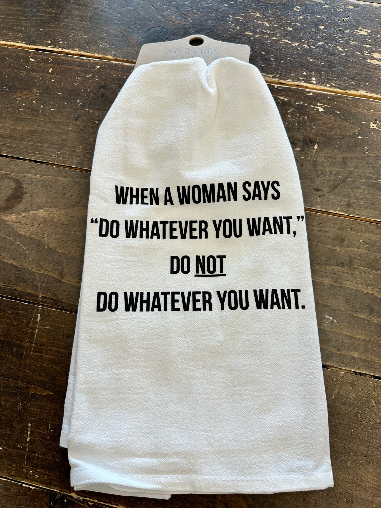 When a Woman Says...