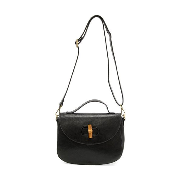 Hattie Bamboo Turn Lock Crossbody Bag