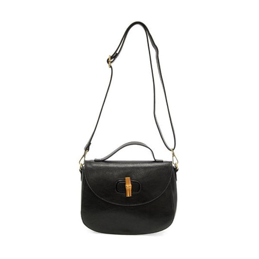 Hattie Bamboo Turn Lock Crossbody Bag