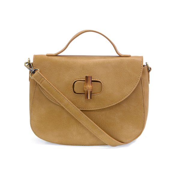 Hattie Bamboo Turn Lock Crossbody Bag