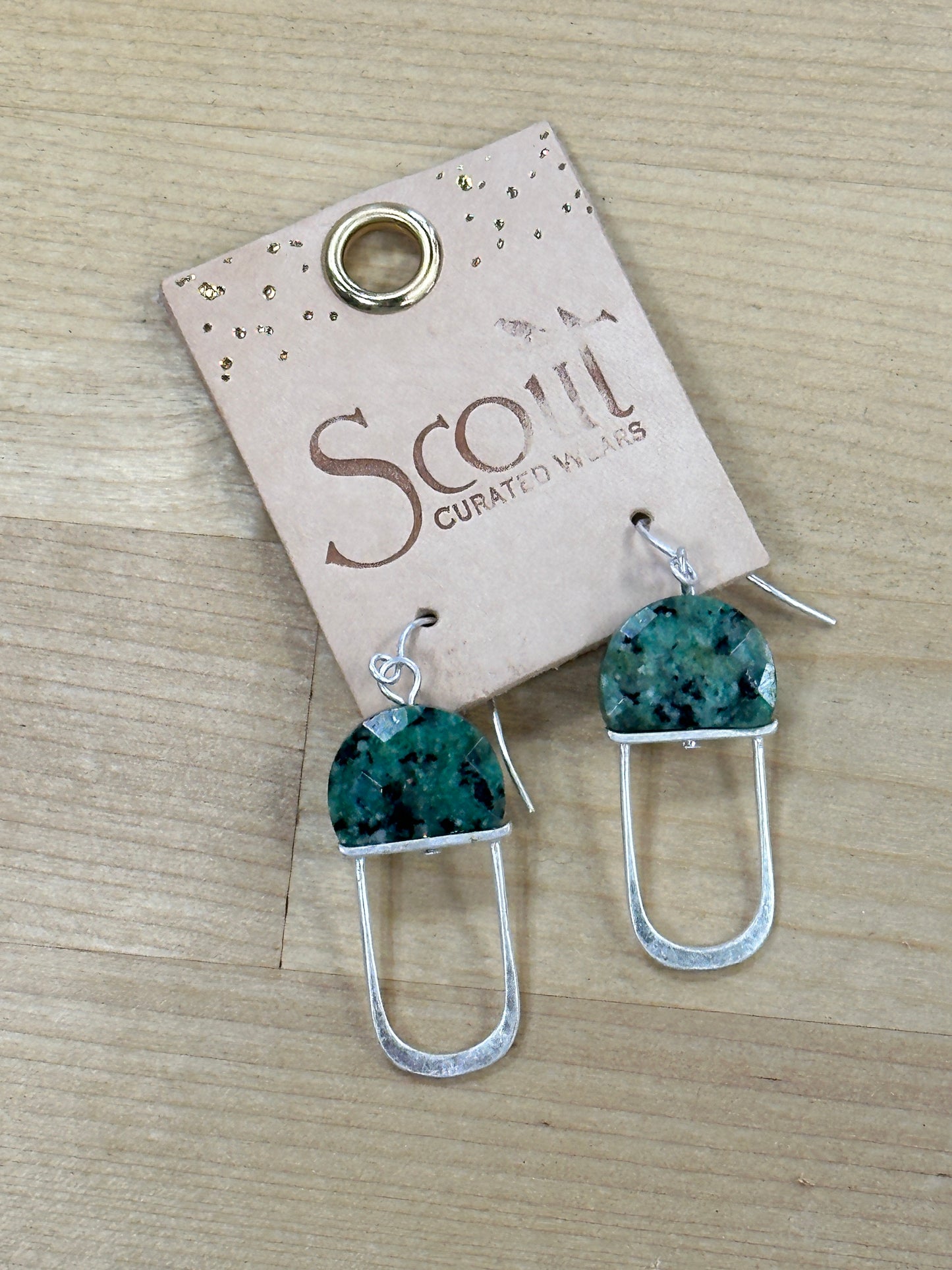 Modern Stone Chandelier Earring