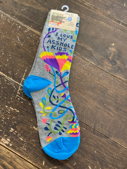 I Love My A**hole Kids Socks