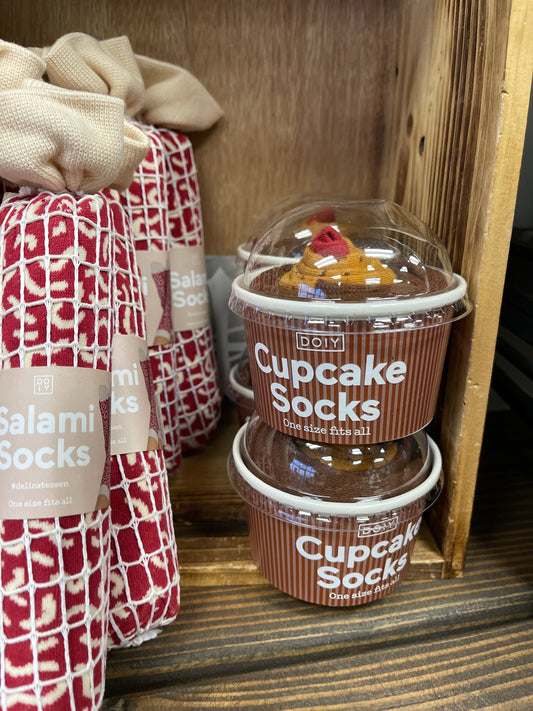 Chocolate Cupcake Socks
