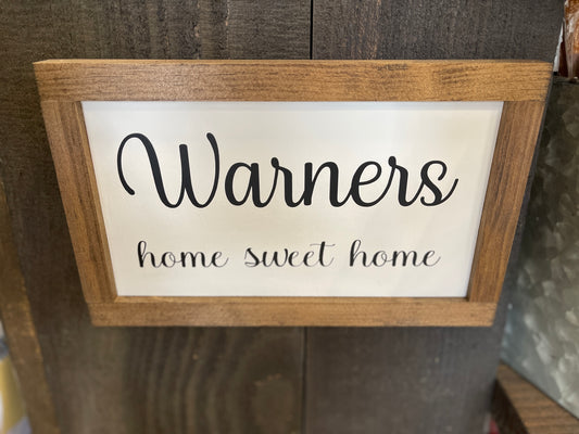 Home Sweet Home - Warners