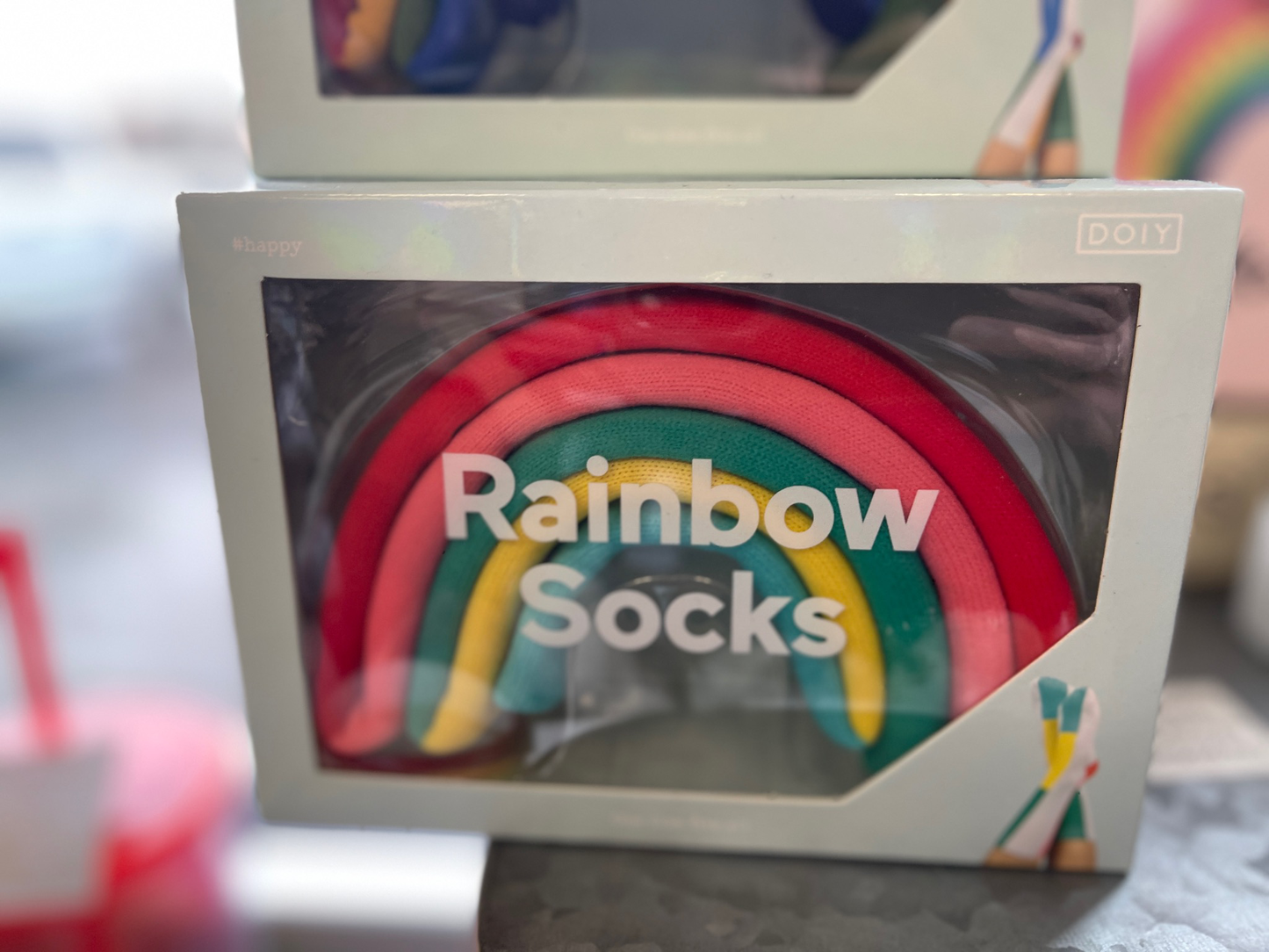 Rainbow Socks Pinky