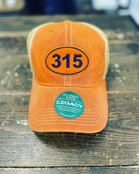Orange 315 Trucker Hat