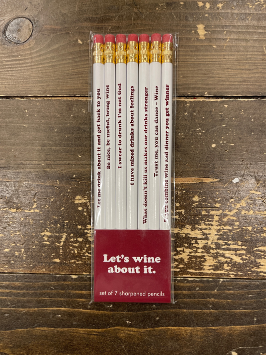 Let's Wine About It - Pencil Set