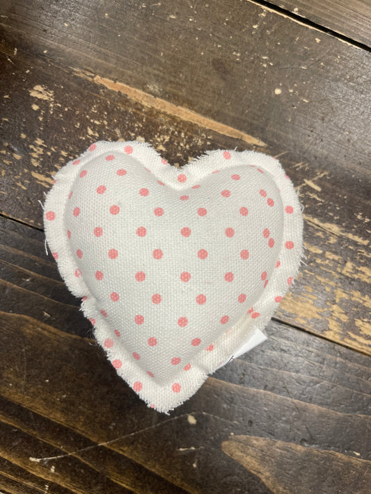 Polka Dot Fabric Heart