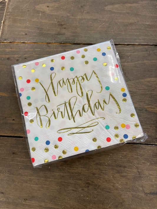 Happy Birthday - Napkins