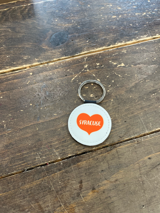 Syracuse Heart Key Chain (Orange or Blue)