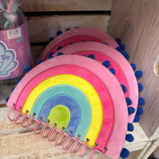 Rainbow Pom-Pom Notebook