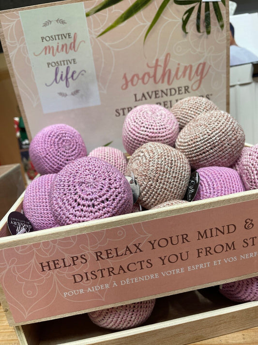 Lavender Crochet Stress Relievers