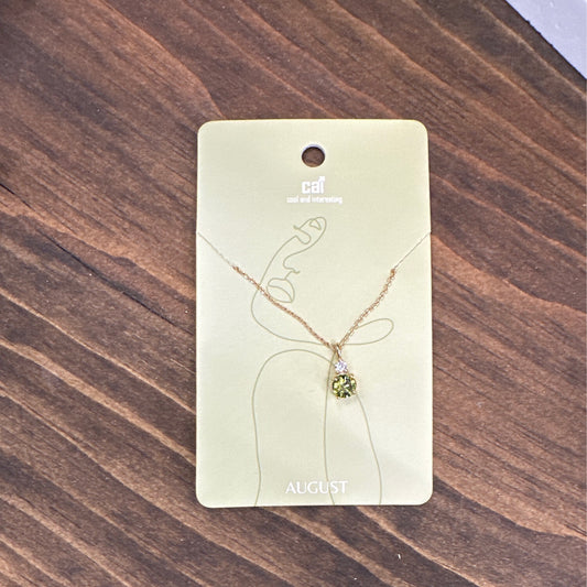 Birthstone Necklace - Peridot August
