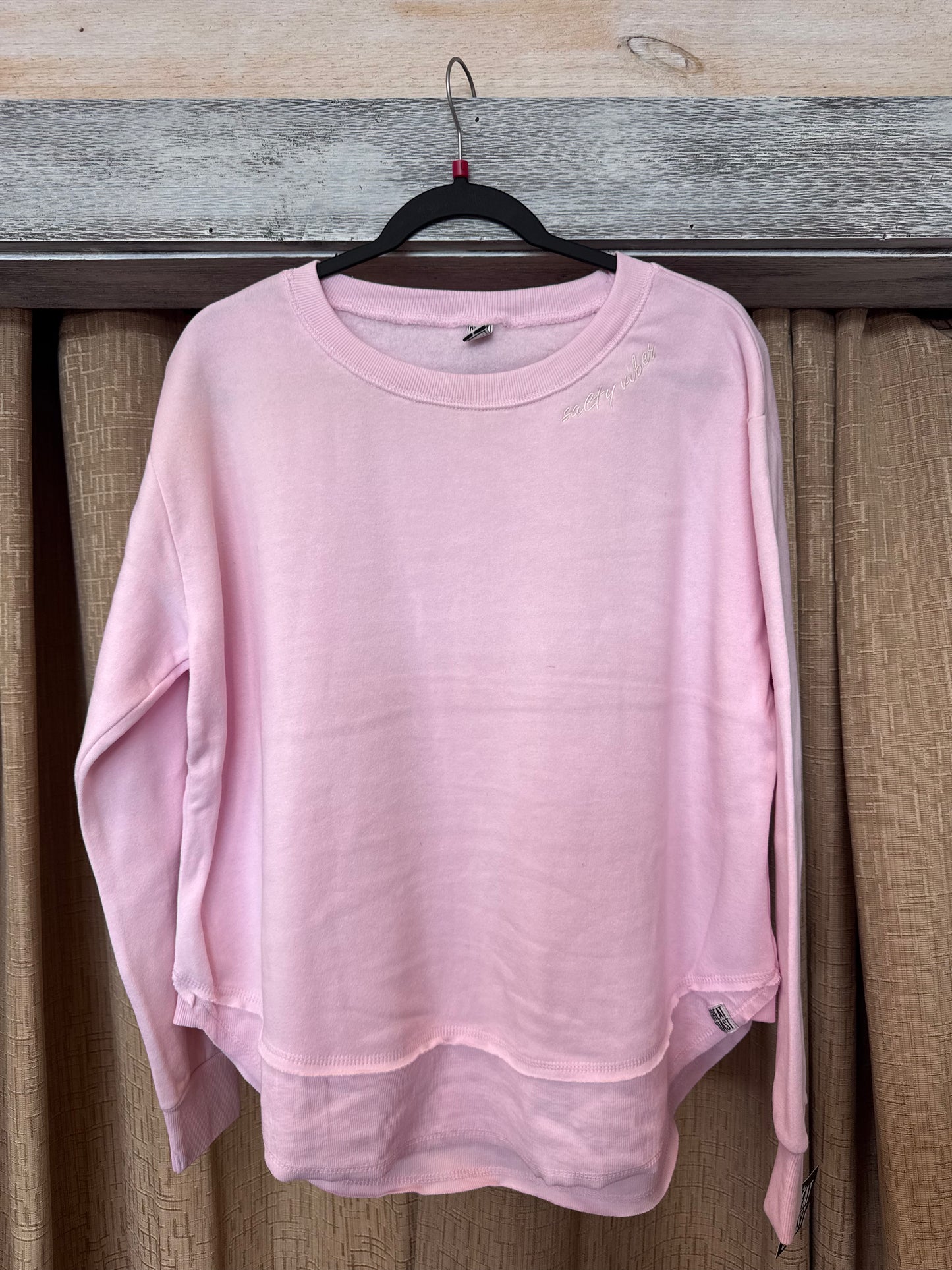 Salty Vibes Pink Crewneck