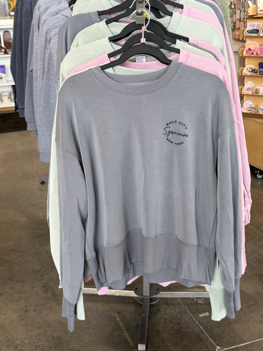 Womens Slate Super Soft Crew